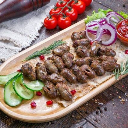 ШАШЛЫК из куриного сердца