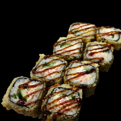 Ролл «Кани фурай» жареный