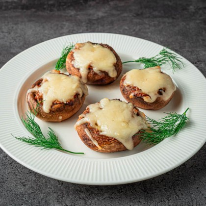 Шампиньоны запеченные с сыром