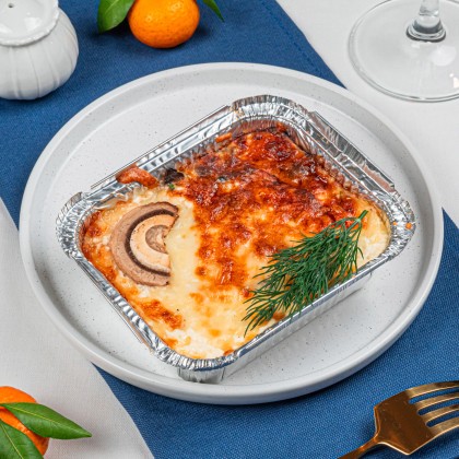 Жульен с курицей и шампиньонами