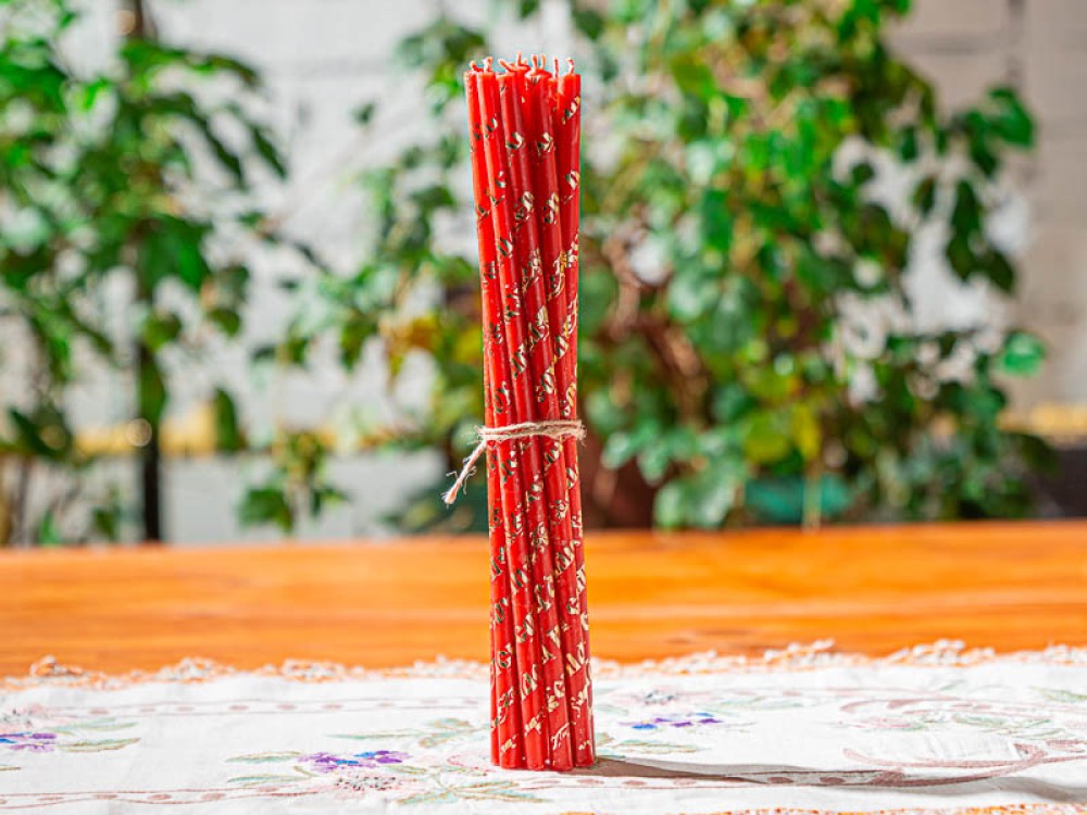 Свечи церковные восковые золоченые «Праздничные» с доставкой