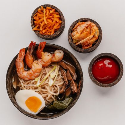 Рамен с креветкой