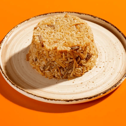 Жареный рис с грибами и говядиной