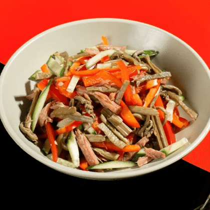 Салат с папоротником, полпорции