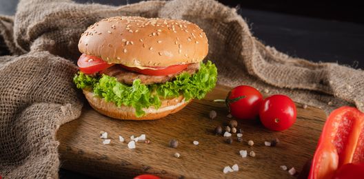 Мини бургер с куриным филе