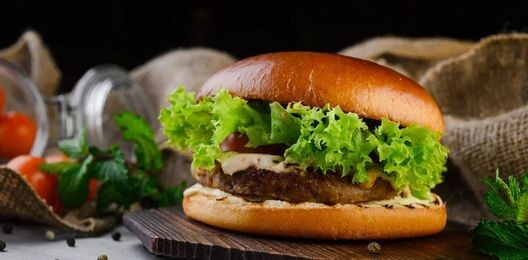 Бургер с куриным бифштексом