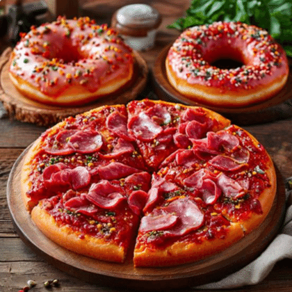 Пицца+донат