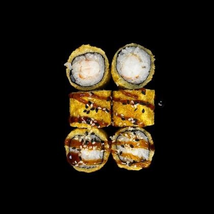 Жареные маки с креветкой