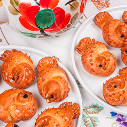 Жаворонки из теста