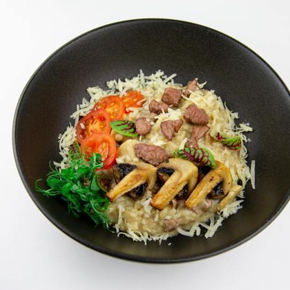 Ризотто с телятиной и грибами