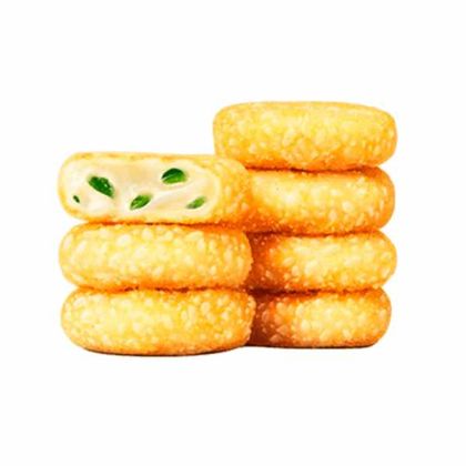 Медальоны из сыра моцарелла с перцем халапеньо