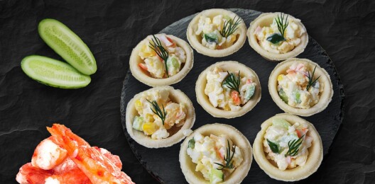 Тарталетки с крабом