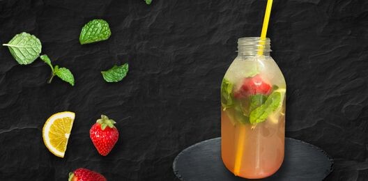 Домашний лимонад клубничный