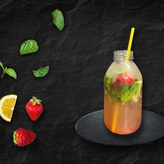 Домашний лимонад клубничный