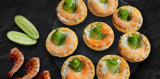 Тарталетки с креветкой