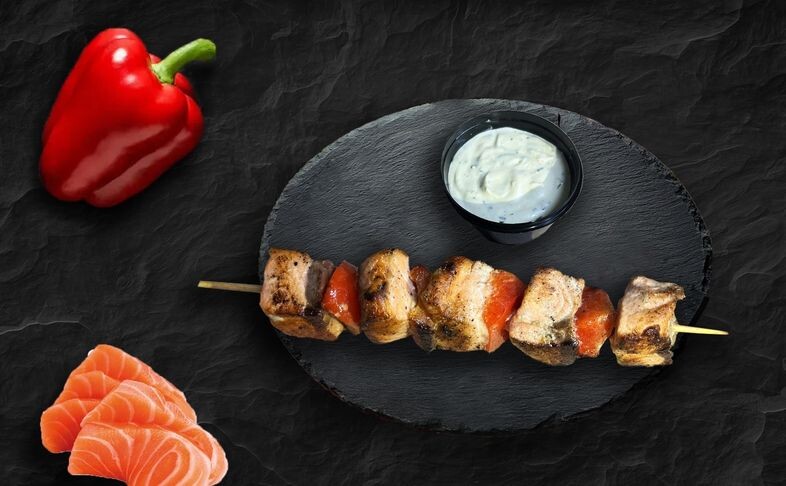 Шашлычки из лосося