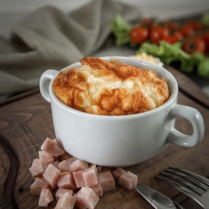 Омлет с ветчиной