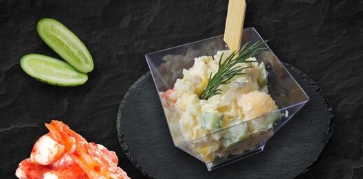 Салата с крабовыми палочками