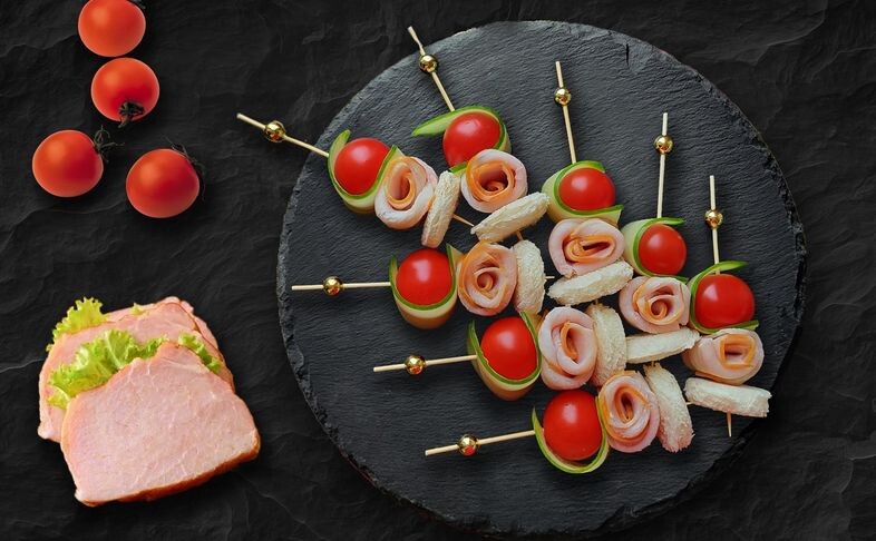 Канапе с карбонадом