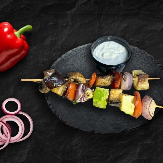 Шашлычки из овощей гриль