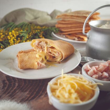 Блинчики с ветчиной и сыром 180 г