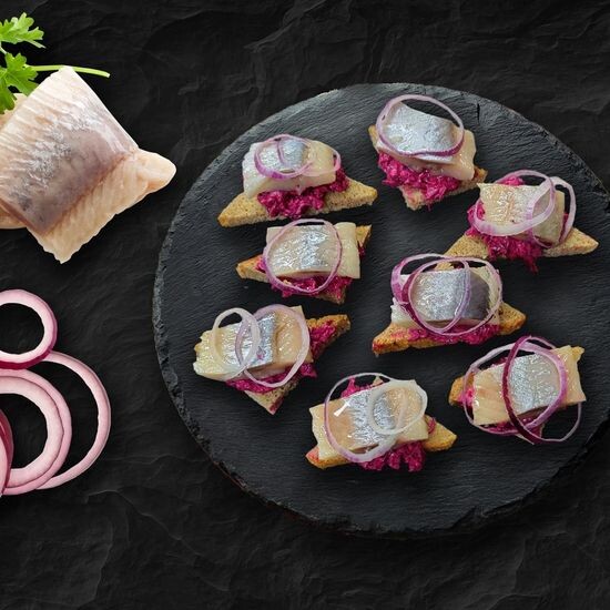 Закуска с сельдью