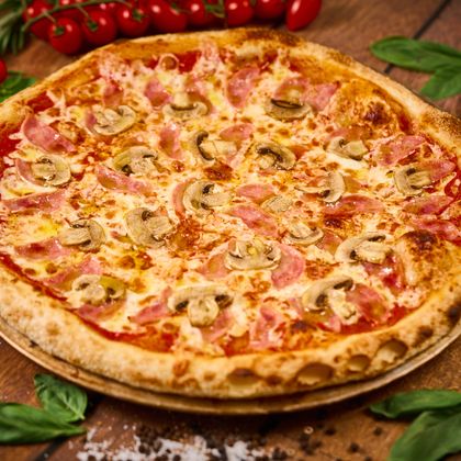 Пицца "Ветчина с грибами" 24см | халяль