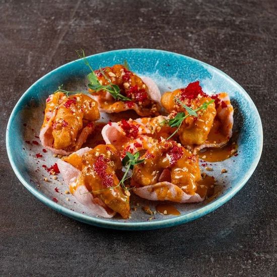 Креветки в соусе Том Ям