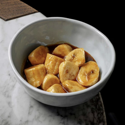 Банан в солёной карамели