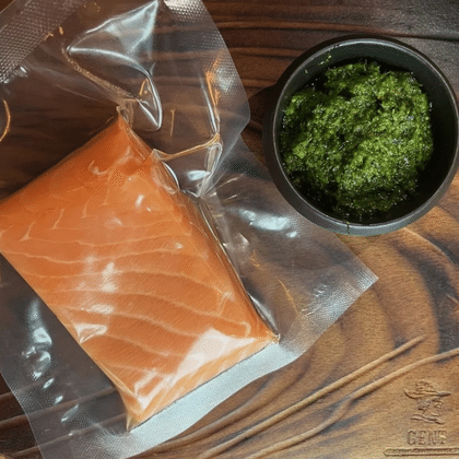 Стейк из лосося BBQ