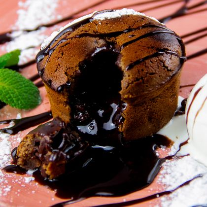 Шоколадный фондан