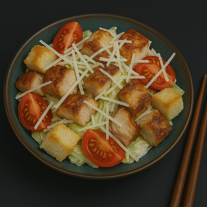 Салат Цезарь с курицей