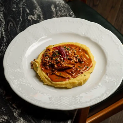 Бефстроганов с вешенками