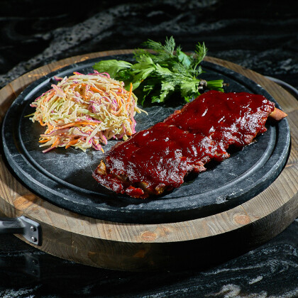 Свиные рёбра в соусе BBQ