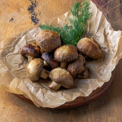 Шампиньоны на углях