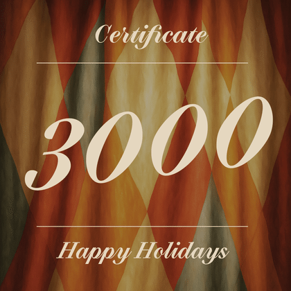 Сертификат 3000