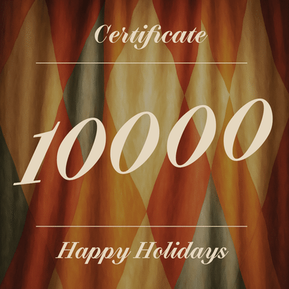 Сертификат 10000