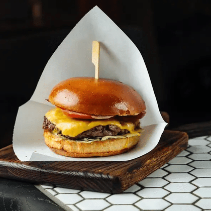 Бургер с котлетой из говядины
