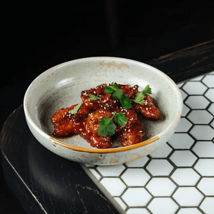 Стрипсы из птицы в соусе Чипотл