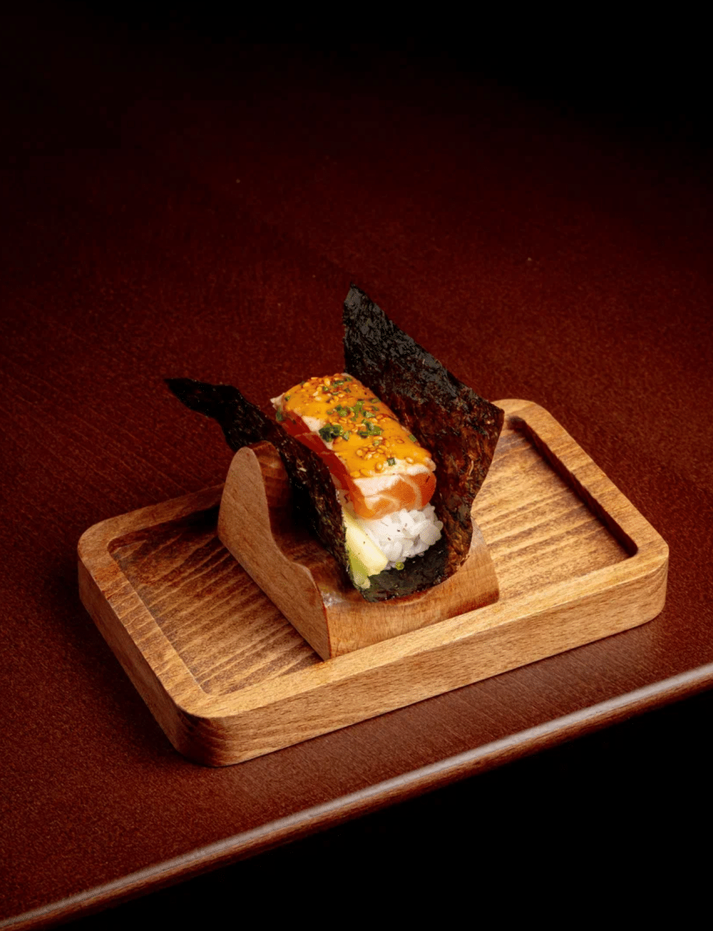 Лосось обоженный, кимчи