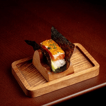 Лосось обоженный, кимчи