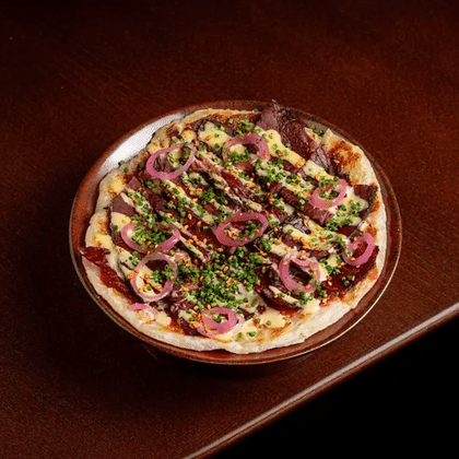 Роти с пастрами, сладкая горчица