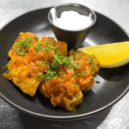 Мини - голубцы с телятиной