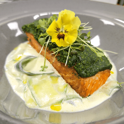 Сёмга по укропной корочкой