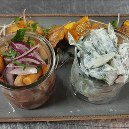 БАНКЕТ - Закусочный сет с сельдью и мариноваными грибами