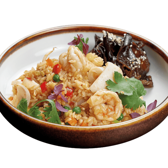 Рис с морепродуктами