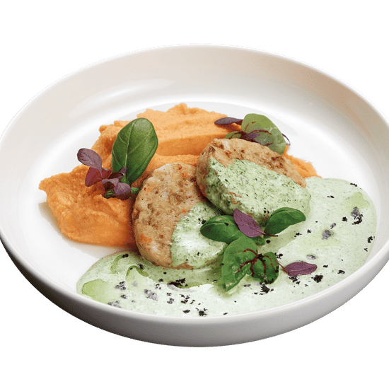 Рыбные котлеты  с карт пюре