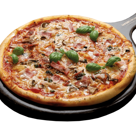 ПИЦЦА С БЕКОНОМ И ГРИБАМИ