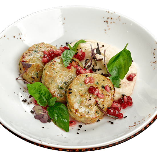 Котлетки из индейки с муссом сельдерея