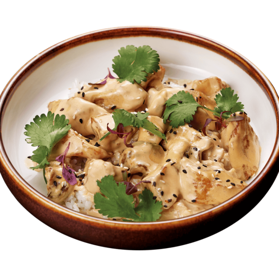 Морской окунь в сливочно-перечном соусе